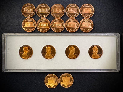 1999-2011 S Lincoln Memorial Bicentennial Shield Cent GEM PROOF 16 Coin Lot Set1