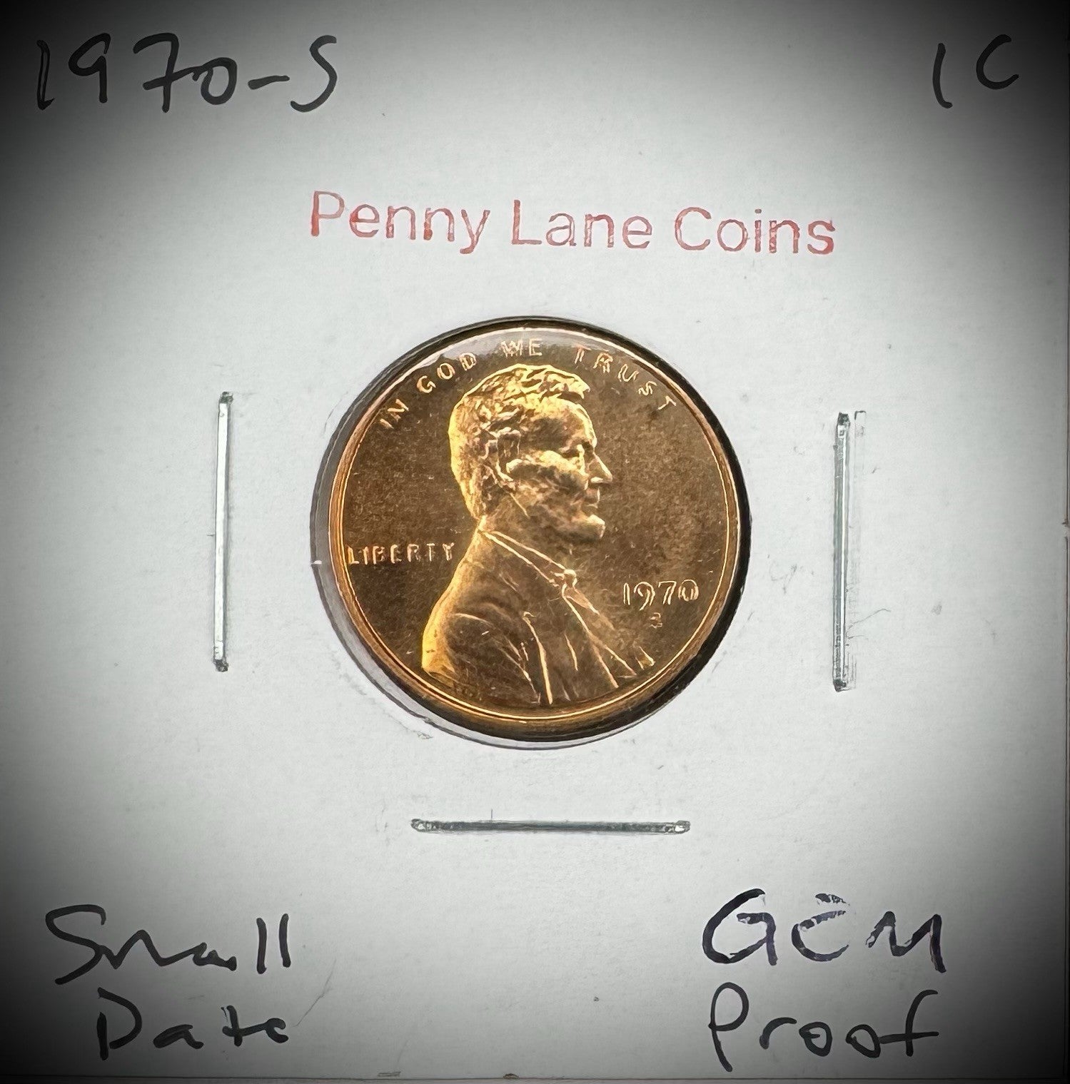 1970-S Lincoln Memorial Cent SMALL DATEPROOF Coin KEY DATE2