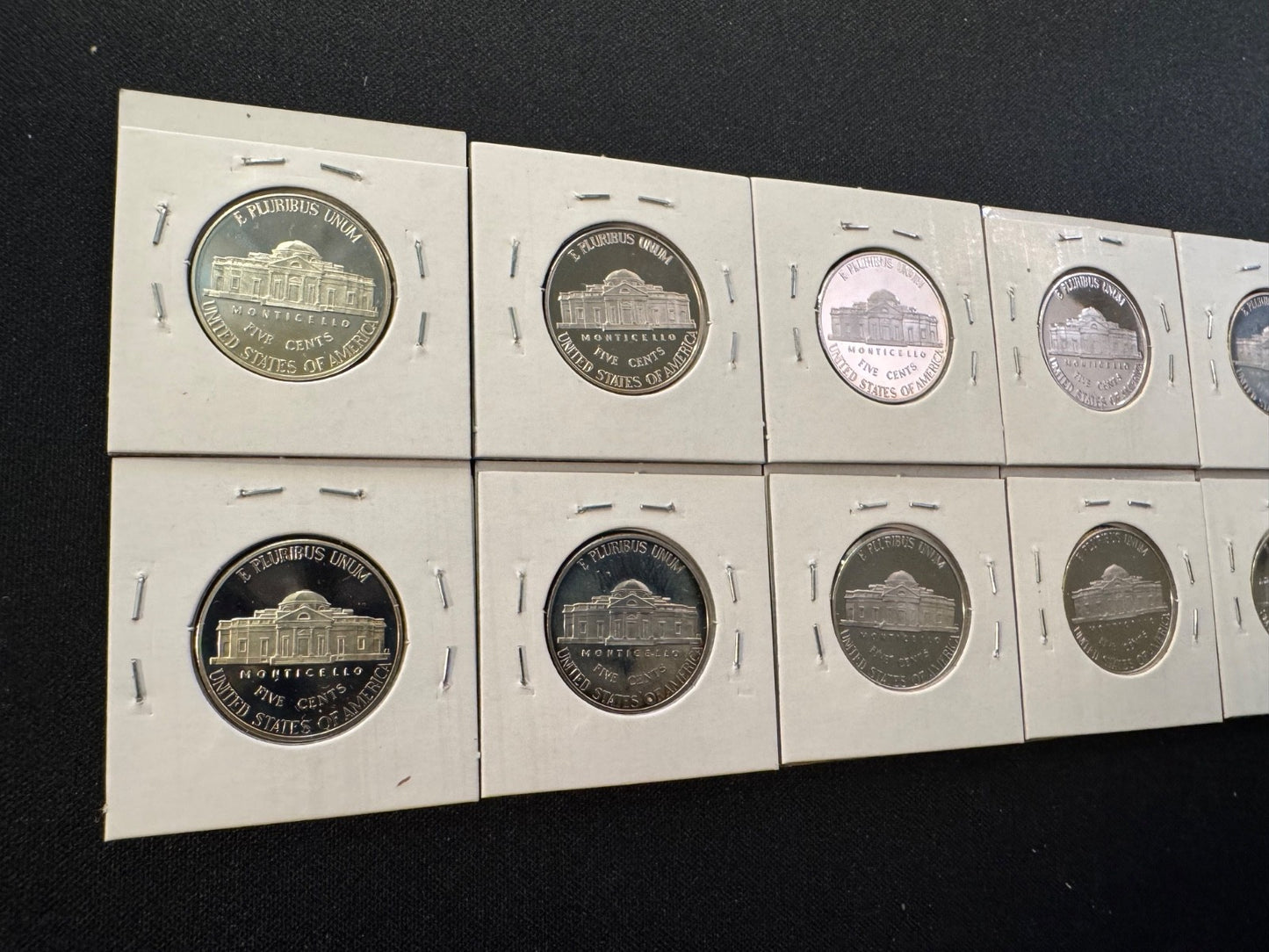 2016-2025 S Jefferson Nickel PROOF DEEP CAMEO Coin Set Lot 10 Consecutive Years13