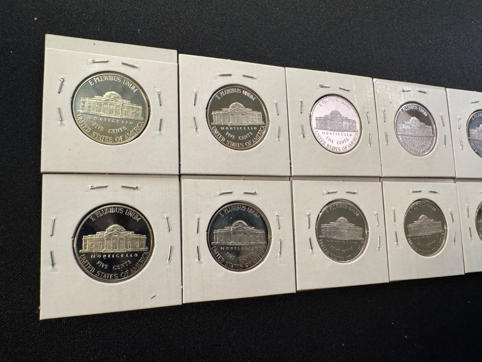 2016-2025 S Jefferson Nickel PROOF DEEP CAMEO Coin Set Lot 10 Consecutive Years13