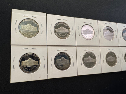 2016-2025 S Jefferson Nickel PROOF DEEP CAMEO Coin Set Lot 10 Consecutive Years13