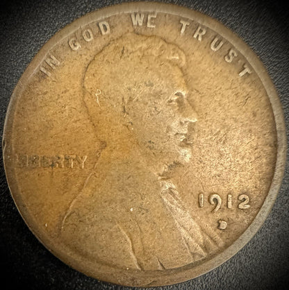 1912-D Lincoln Wheat Cent BETTER DATE #30