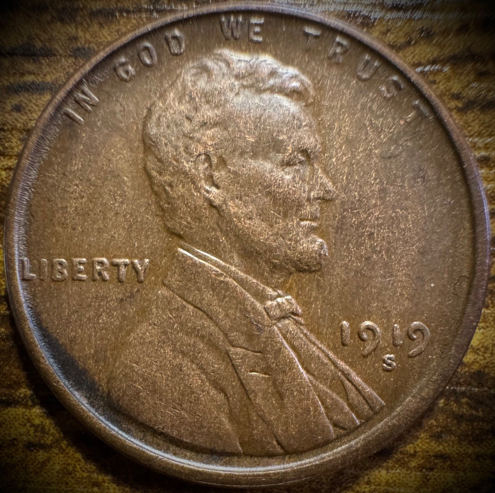 1919-S Lincoln Wheat Cent XF/AU0