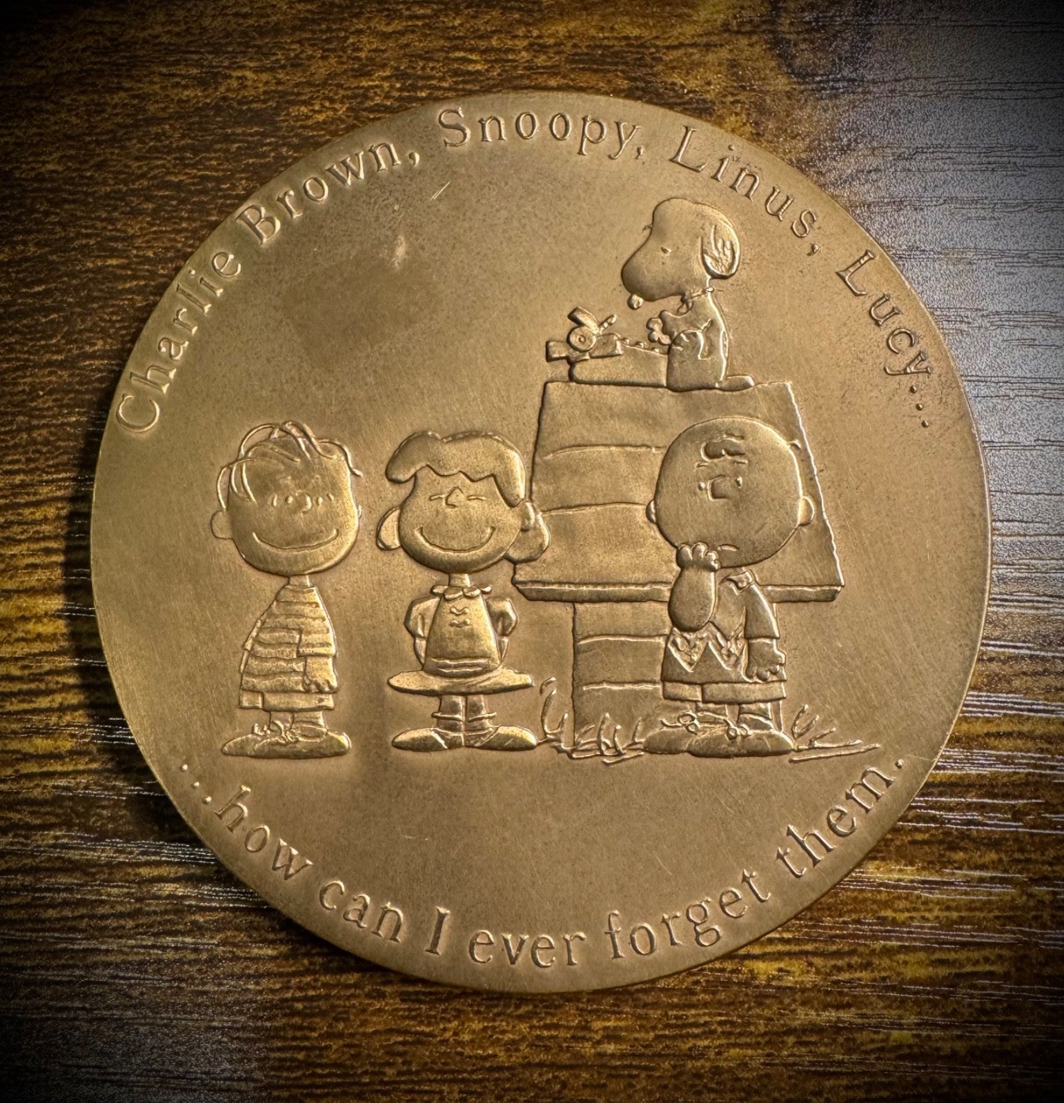 2000 Charles M Schulz By Act Of Congress Charlie Brown Snoopy Linus & Lucy Medal1