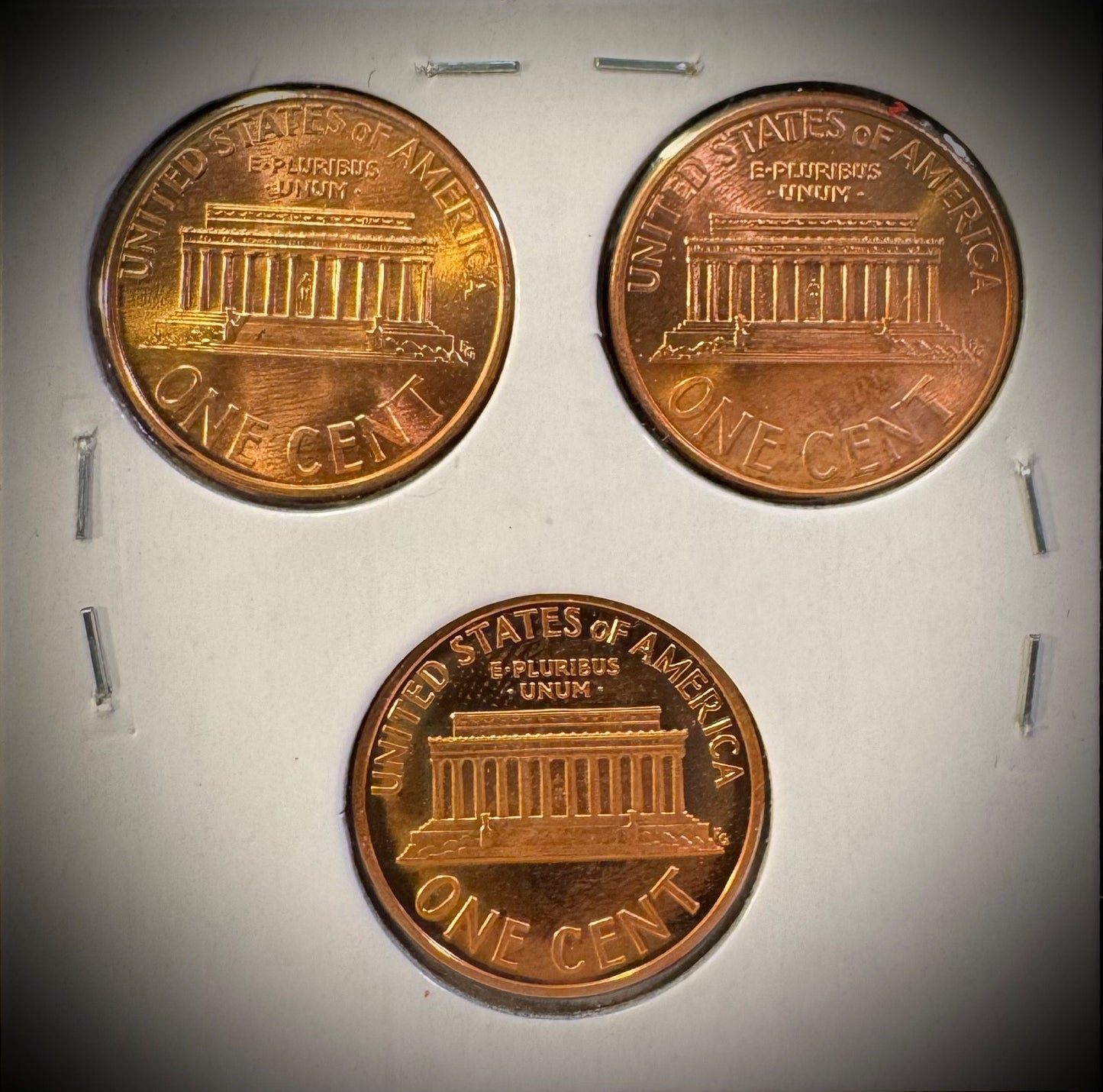 1997 P D S Lincoln Memorial Cent UNCIRCULATED + PROOF 3 Coin Lot1