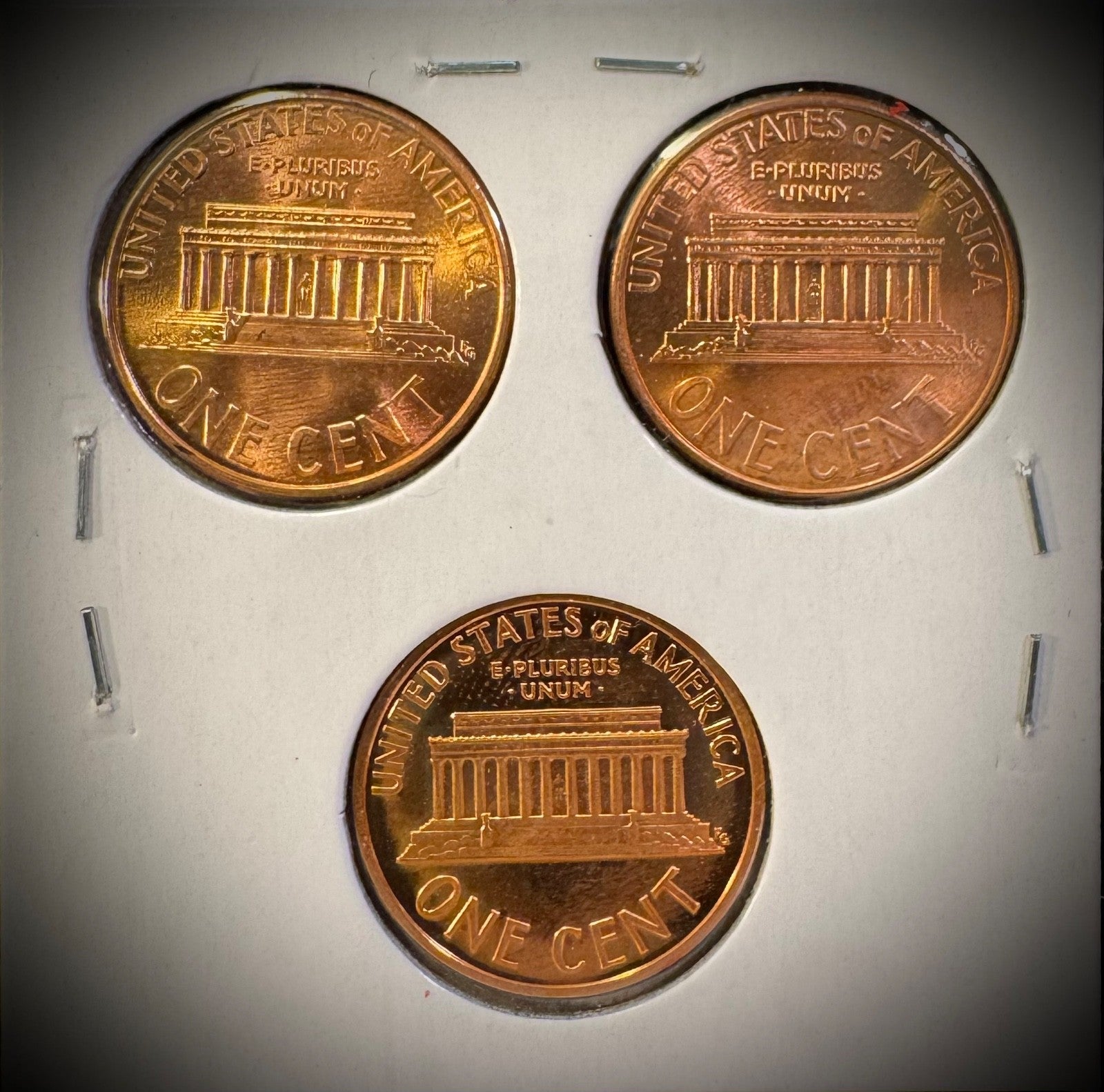 1997 P D S Lincoln Memorial Cent UNCIRCULATED + PROOF 3 Coin Lot1
