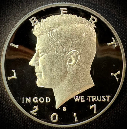 2017-S Kennedy Half Dollar GEM PROOF .900 90% Silver & Clad 2 Coin Lot Set4