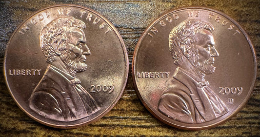 2009 Lincoln Cent Formative Years LP2 P D Uncirculated 2 Coins From US Mint Roll1
