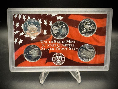 2002-S 90% SILVER America the Beautiful PROOF Quarter Set w 2002 US MINT Box COA1