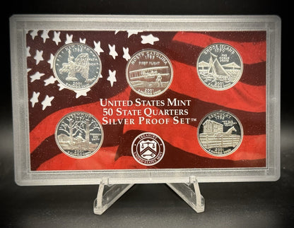 2001-S 90% SILVER America the Beautiful PROOF Quarter Set w 2001 US MINT Box COA1