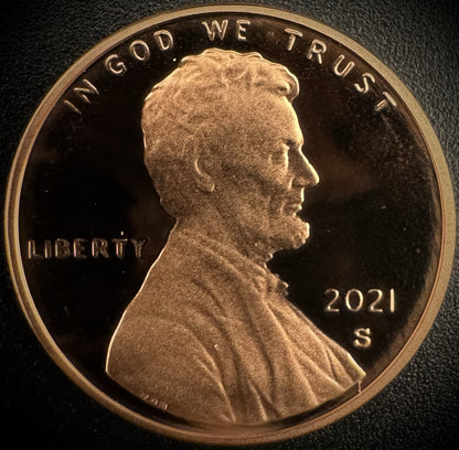 2021-S Lincoln Shield Cent Penny GEM PROOF DEEP ULTRA CAMEO Coin0