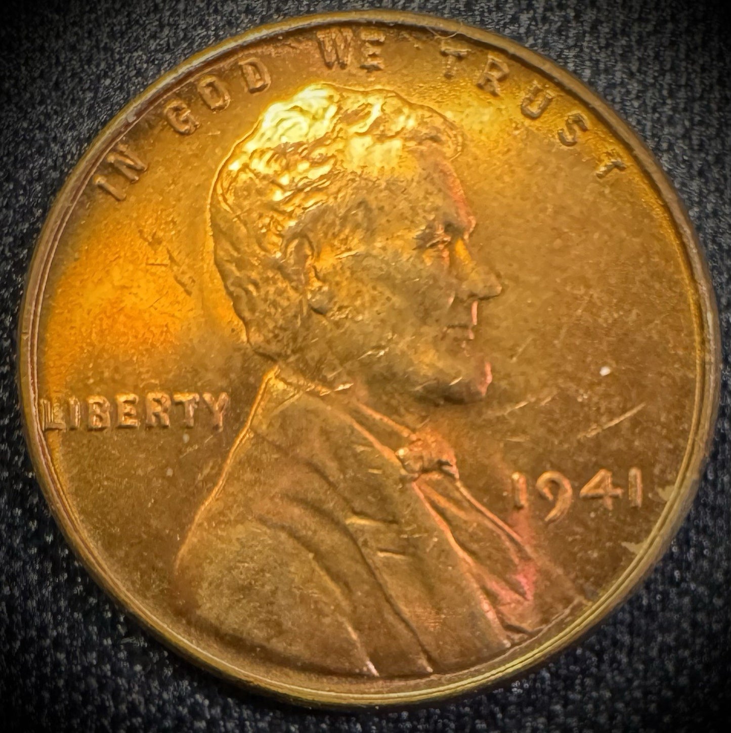 1941 Lincoln Wheat Cent Brilliant Uncirculated RED GORGEOUS0