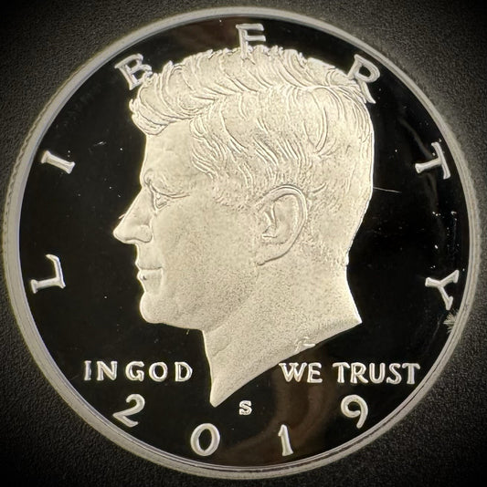 2019-S GEM PROOF Kennedy Half Dollar SILVER 50C DEEP ULTRA CAMEO0