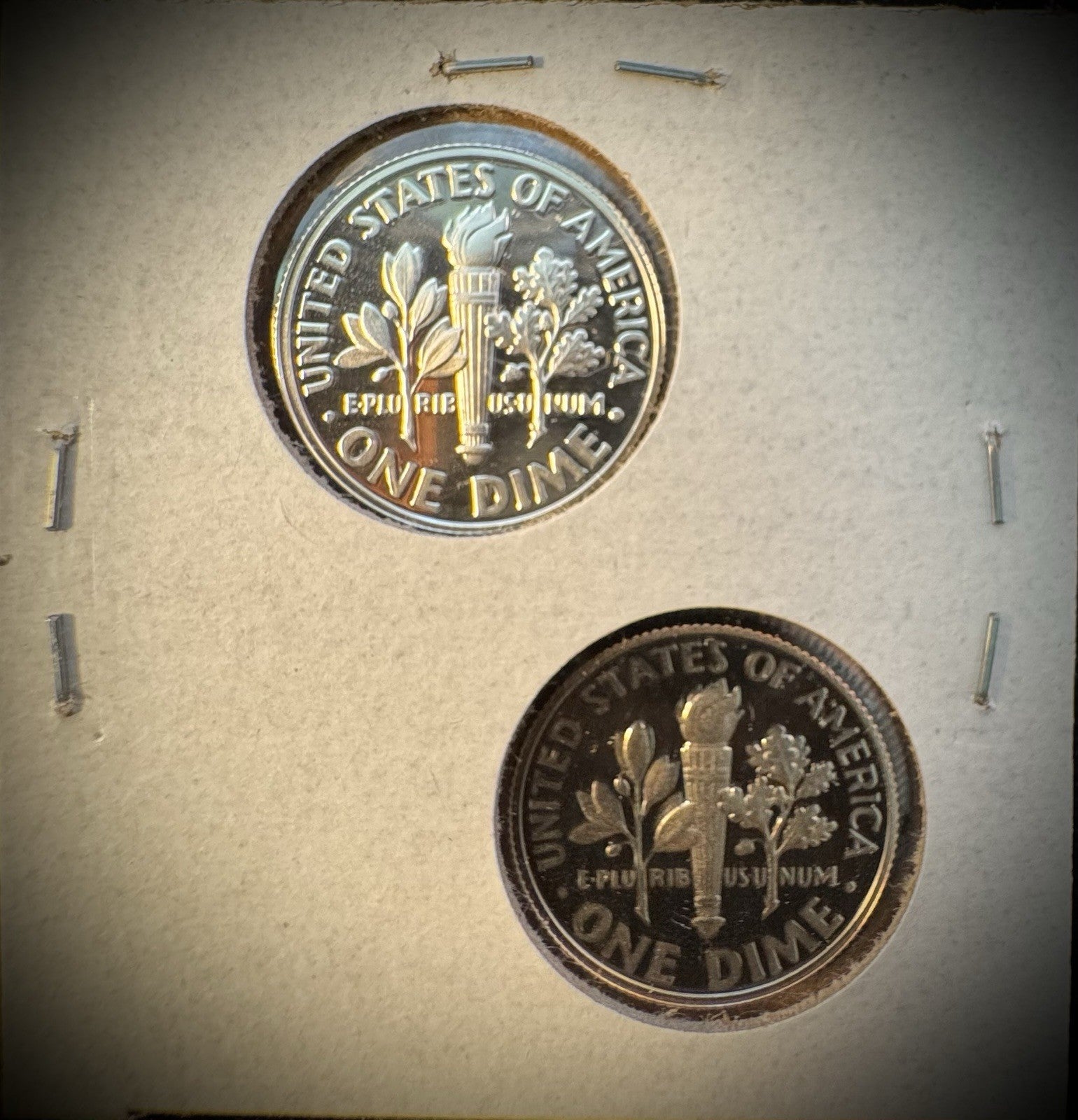 2025-S 99.9% SILVER And Clad PROOF Roosevelt Dime 10C .999 Fine Lot Of 2 Coins7
