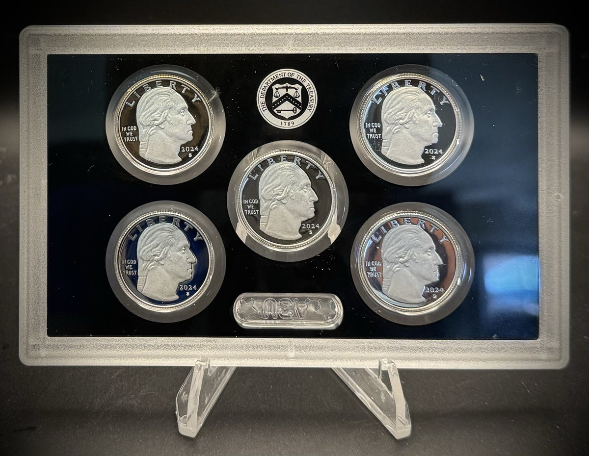 2024-S .999 SILVER American Women PROOF Quarter Set w 2024 US MINT Box & COA2