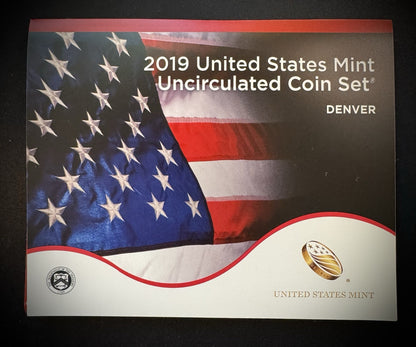 2019 US Mint Uncirculated 20 Coin Set P & D Philadelphia & Denver 10 Coins Each4