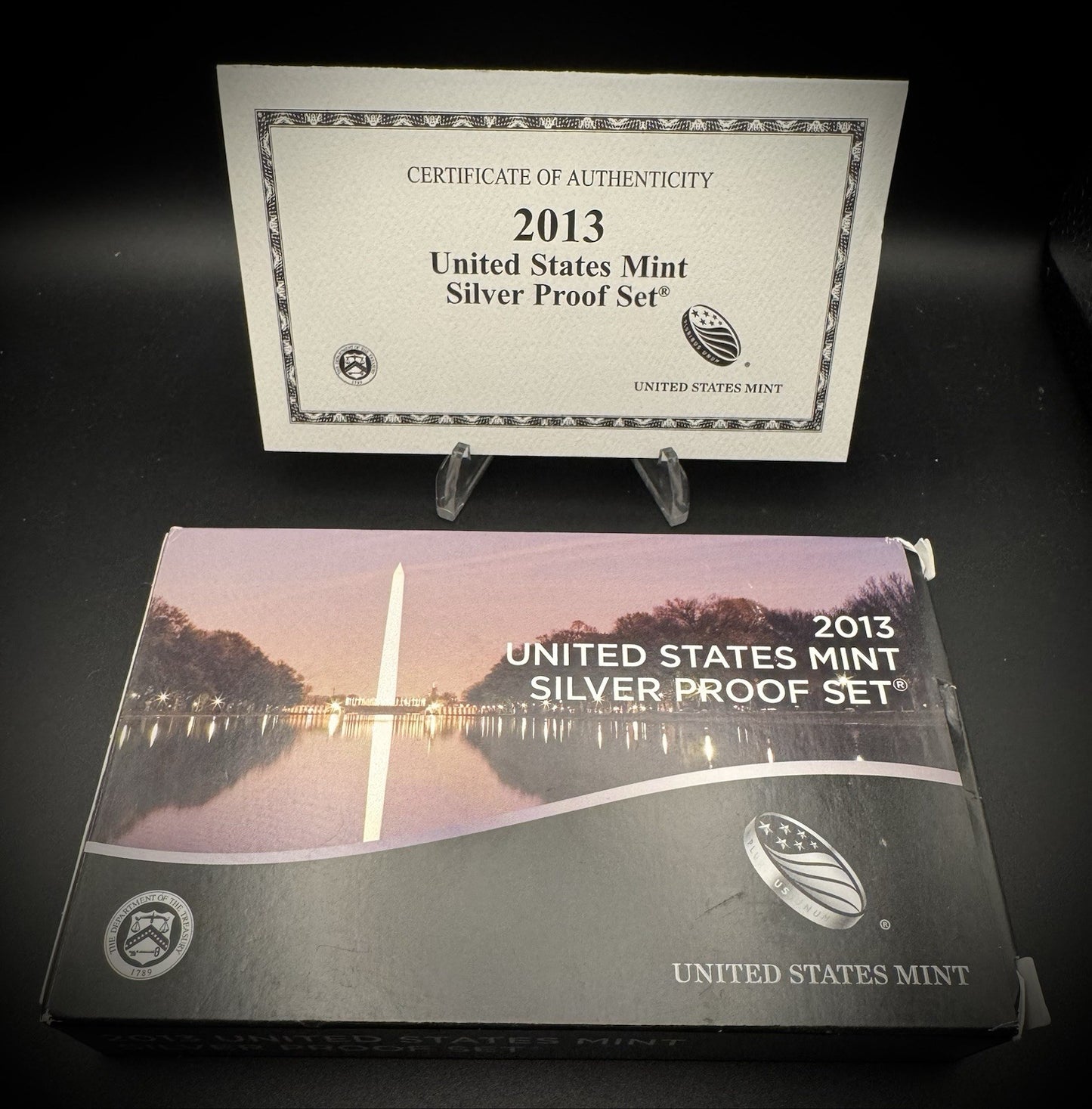 2013-S 90% .900 SILVER America the Beautiful Quarter Set w 2013 US MINT Box COA2