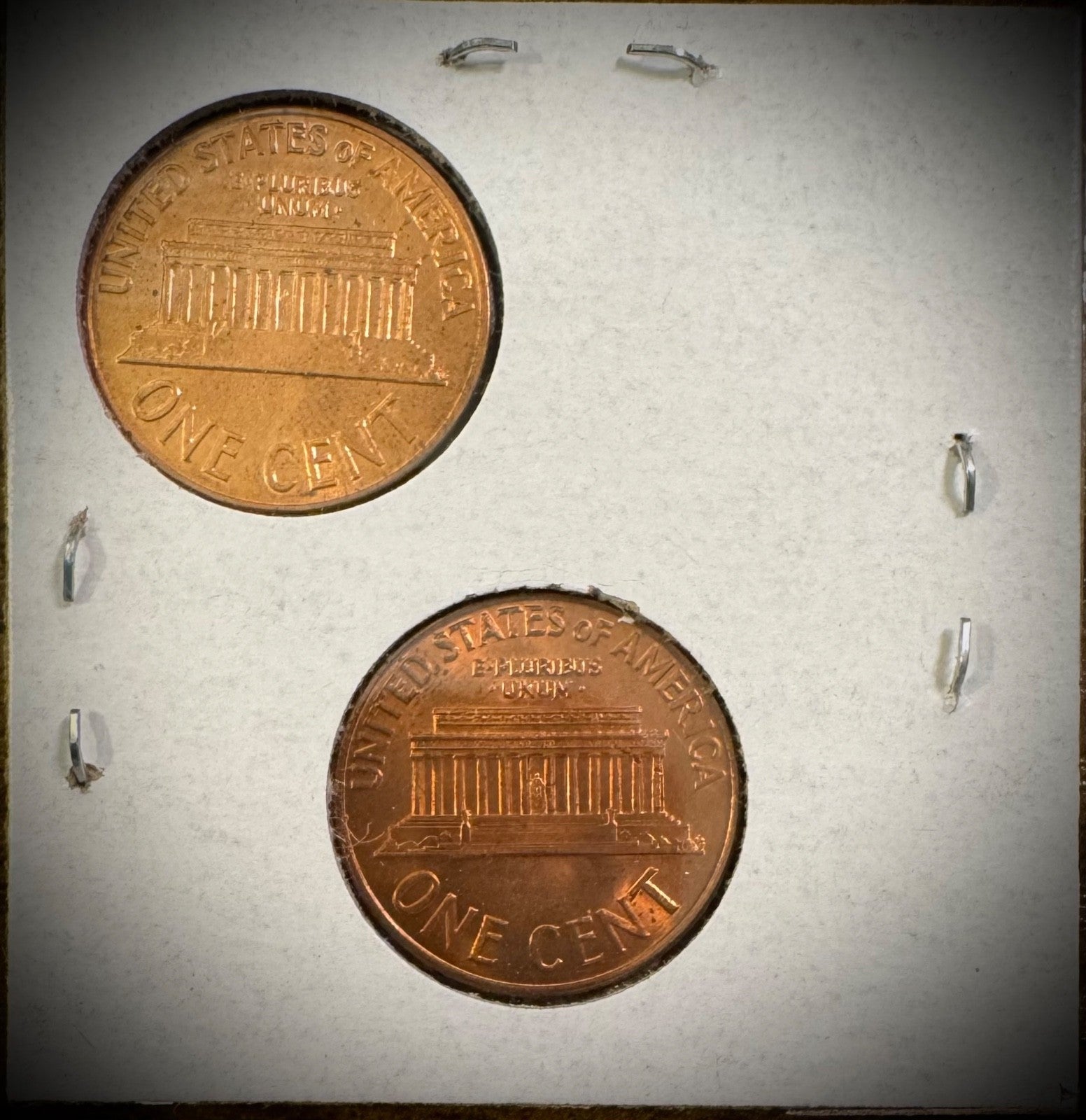 1960 P & D Lincoln Memorial Cent Small & Large Date BU 4 Coin Set Original Rolls3