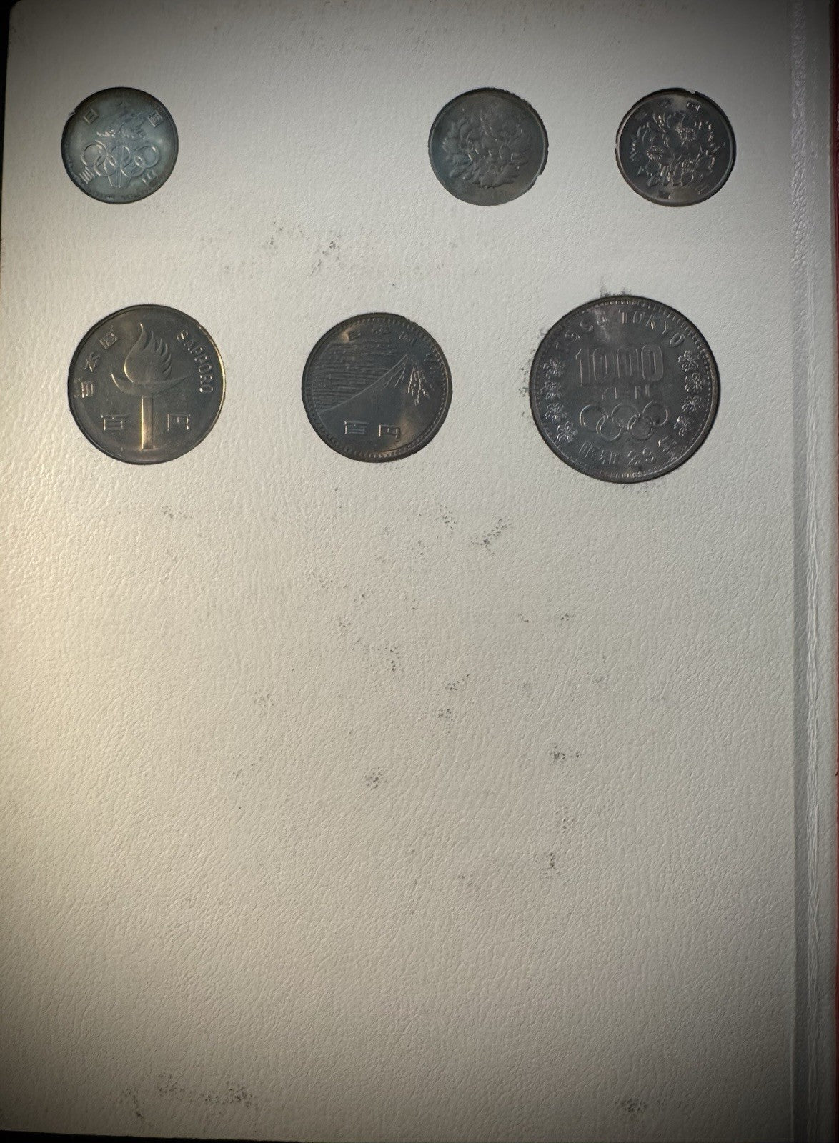 Japan Current Coins Holder COMPLETE Collection of 113 Japanese Coins Red Album13