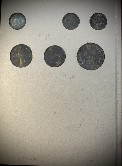 Japan Current Coins Holder COMPLETE Collection of 113 Japanese Coins Red Album13