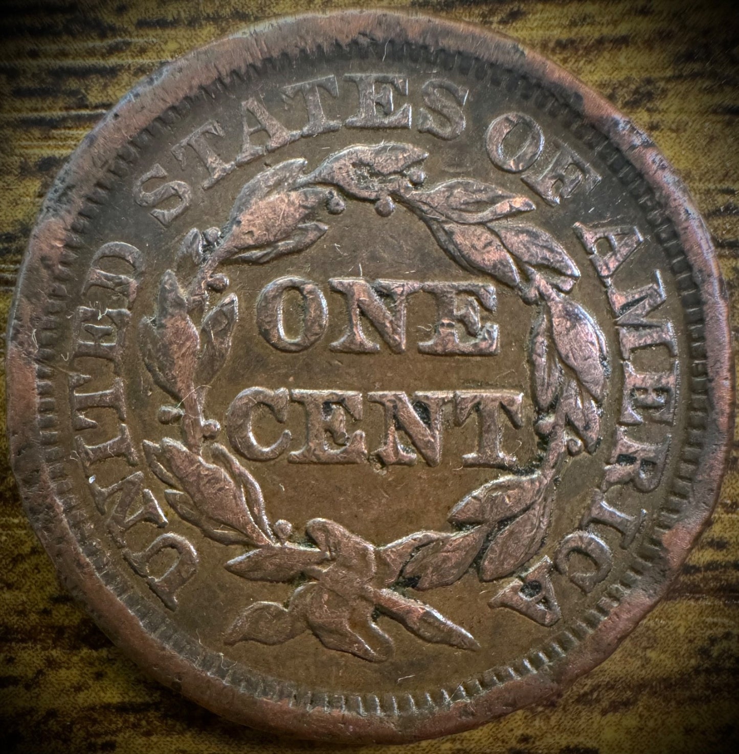 1853 Large Cent Coronet Head Braided Hair Style #11