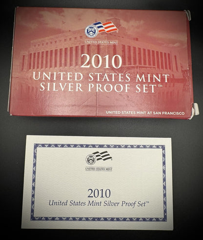 2010-S 90% .900 SILVER America the Beautiful Quarter Set w 2010 US MINT Box COA2
