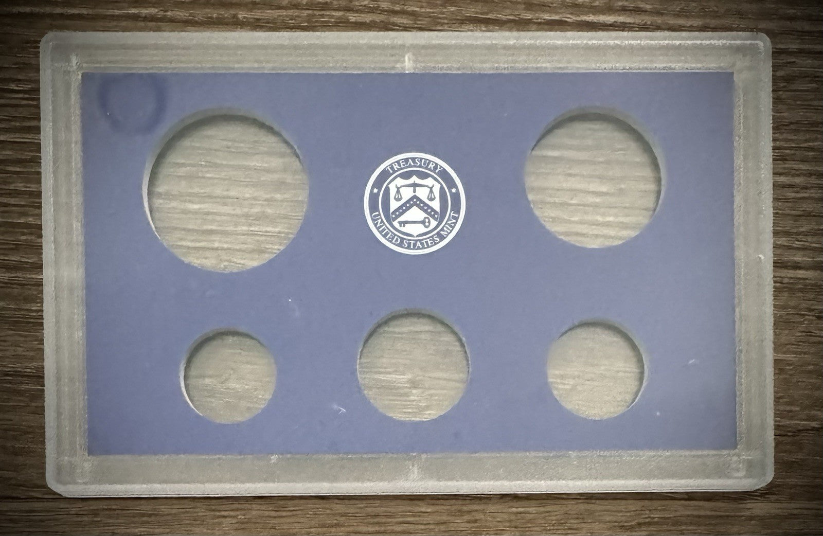 Blue Empty Plastic Case Holds 5 Coins Lot of 10 From US MINT Proof Sets2