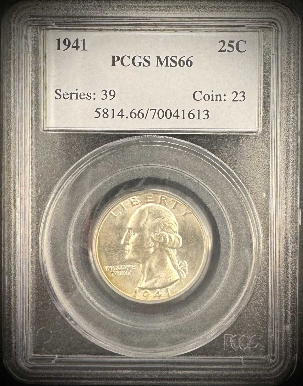1941 Washington Quarter PCGS MS66 GEM BU Brilliant Uncirculated0