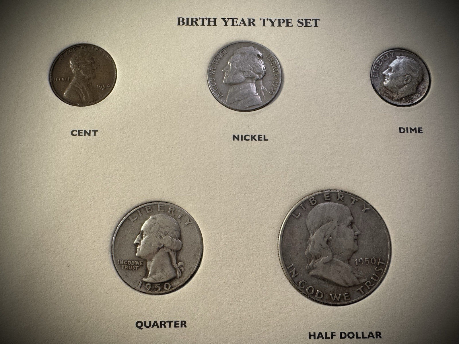 20th Century US Type Coins COMPLETE SET 36 Coins Includes Birth Year 1950 SILVER13