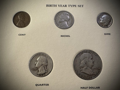 20th Century US Type Coins COMPLETE SET 36 Coins Includes Birth Year 1950 SILVER13