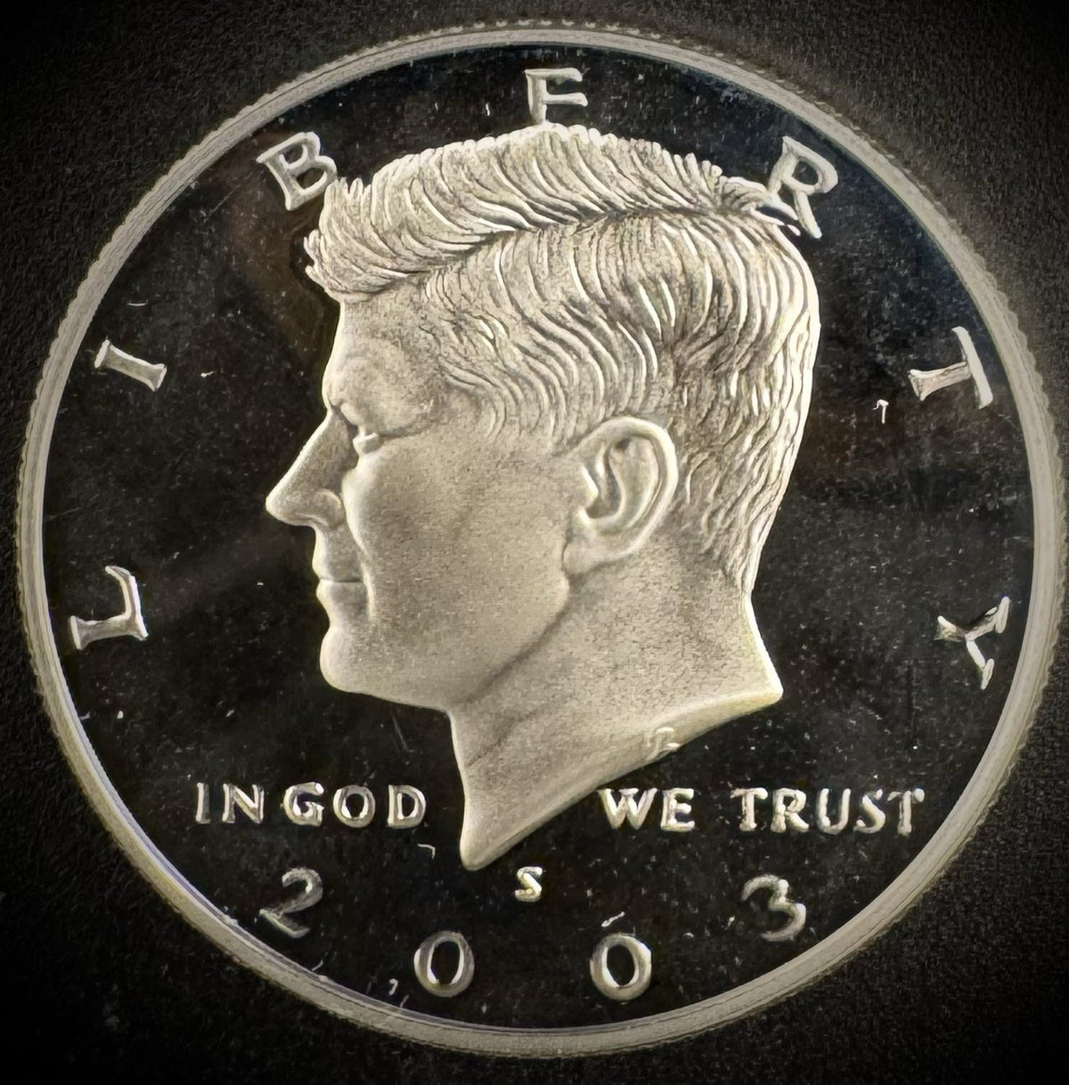 2003-S GEM PROOF Kennedy Half Dollar 90% SILVER 50C DEEP ULTRA CAMEO0