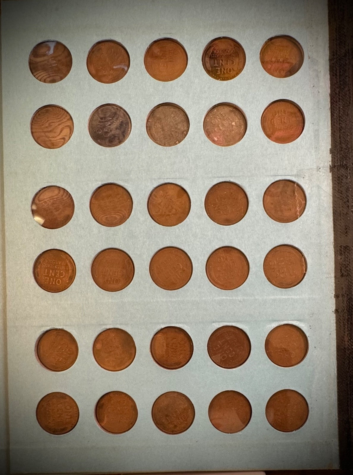1909 VDB-1962 P D S Lincoln Wheat Cent Penny Partial Set 124 Coins Mehrig Album9