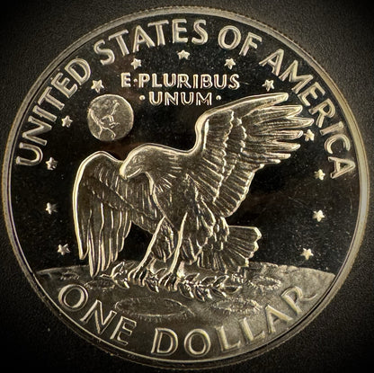 1973-S Eisenhower Dollar Clad PROOF DEEP ULTRA CAMEO Coin1