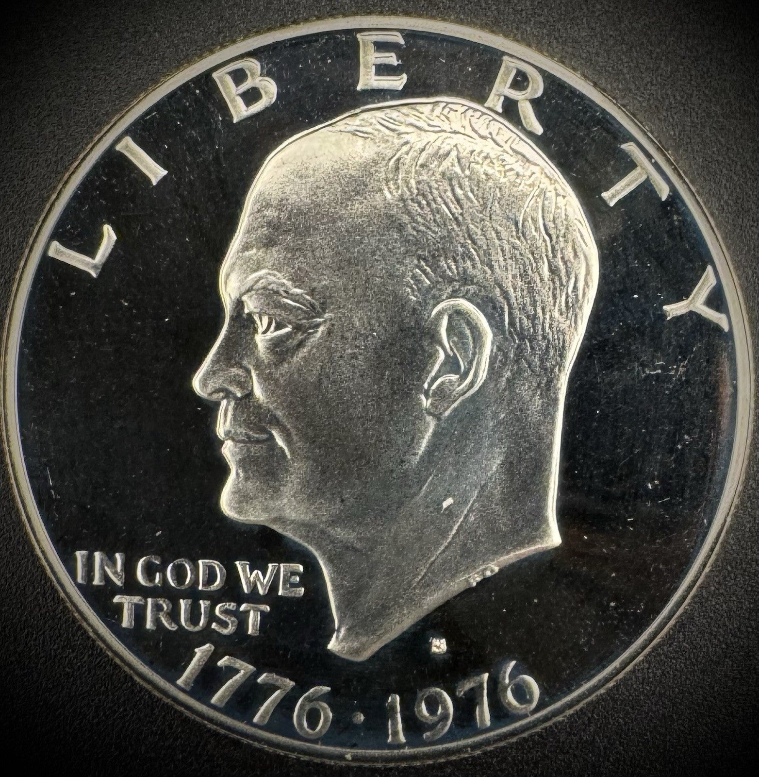 1976-S Eisenhower Dollar Clad Type 1 PROOF DEEP ULTRA CAMEO Bicentennial Coin0