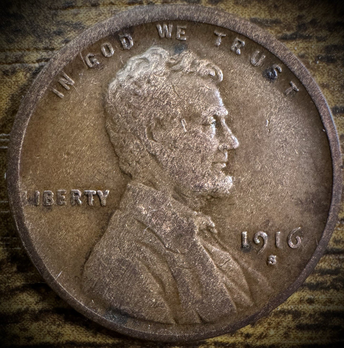 1916-S Lincoln Wheat Cent VF BETTER DATE0