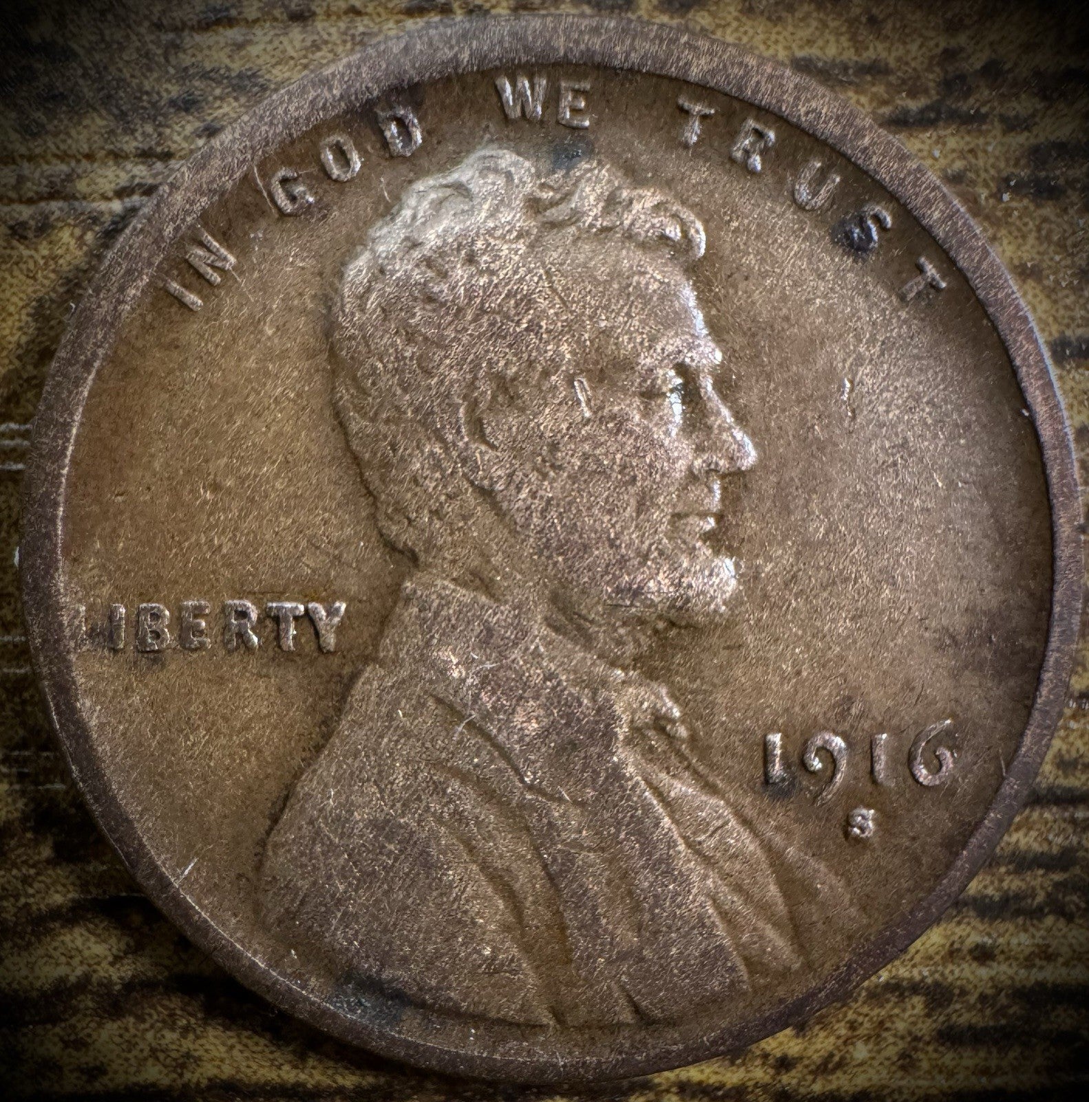 1916-S Lincoln Wheat Cent VF BETTER DATE0