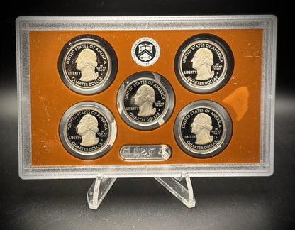 2011-S ATB Quarter GEM PROOF Clad 5 Coin Set w 2011 US Mint Box and COA8