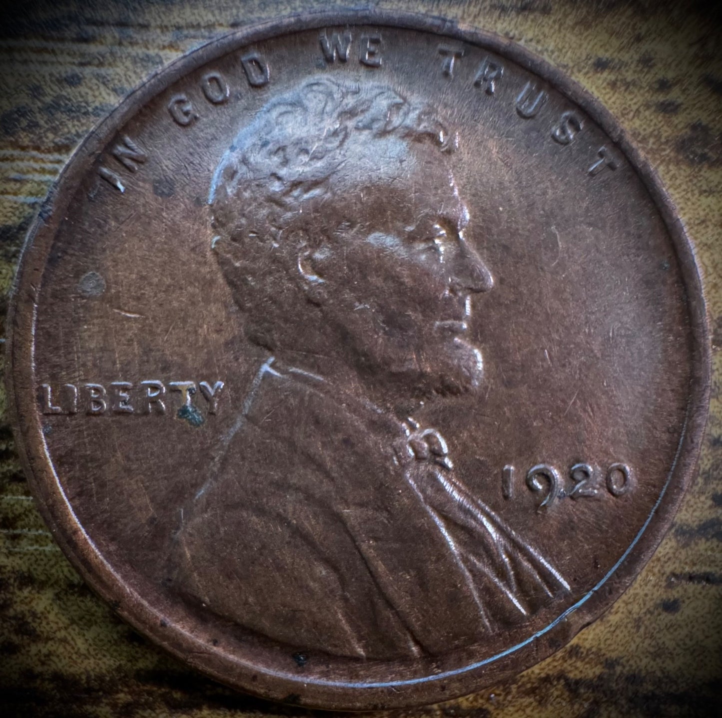 1920 Lincoln Wheat Cent AU/UNC TONED0