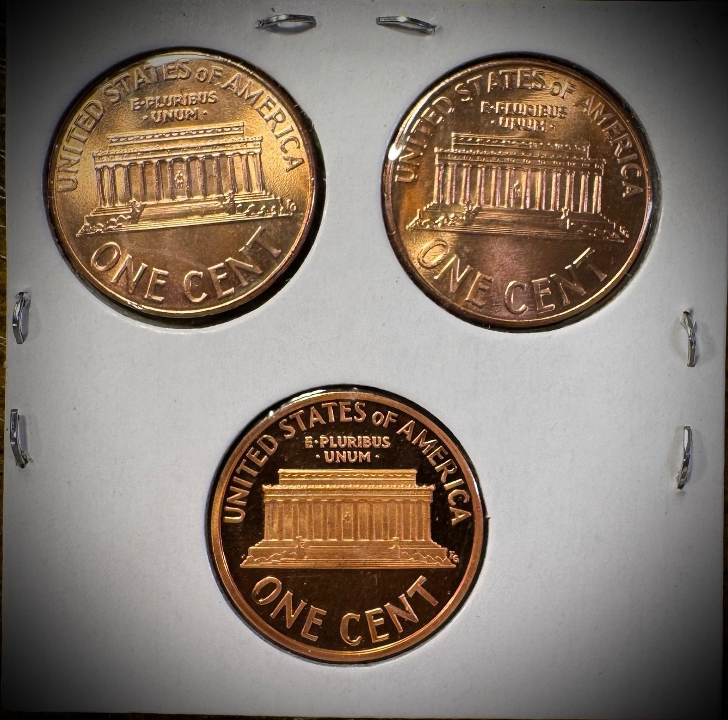 2007 P D S Lincoln Memorial Cent UNCIRCULATED + PROOF 3 Coin Lot1