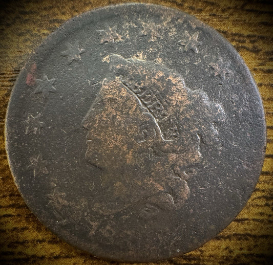 1838 Large Cent Coronet Head Matron Style0
