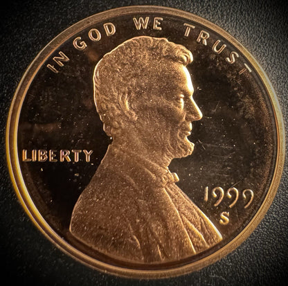 1999-S Lincoln Memorial Cent PROOF Coin Penny0