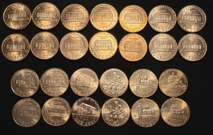 2000-2009 Lincoln Memorial Cent P D Uncirculated BU 26 Coin Lot Original Rolls1