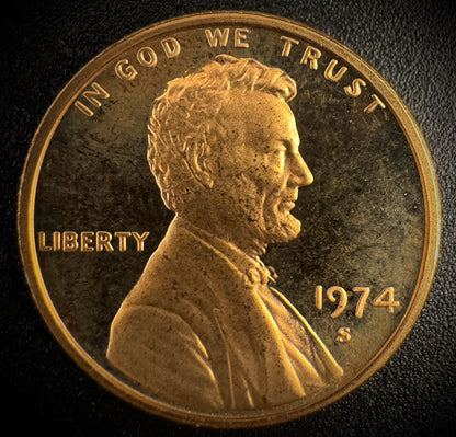 1974-S Lincoln Memorial Cent PROOF Coin0