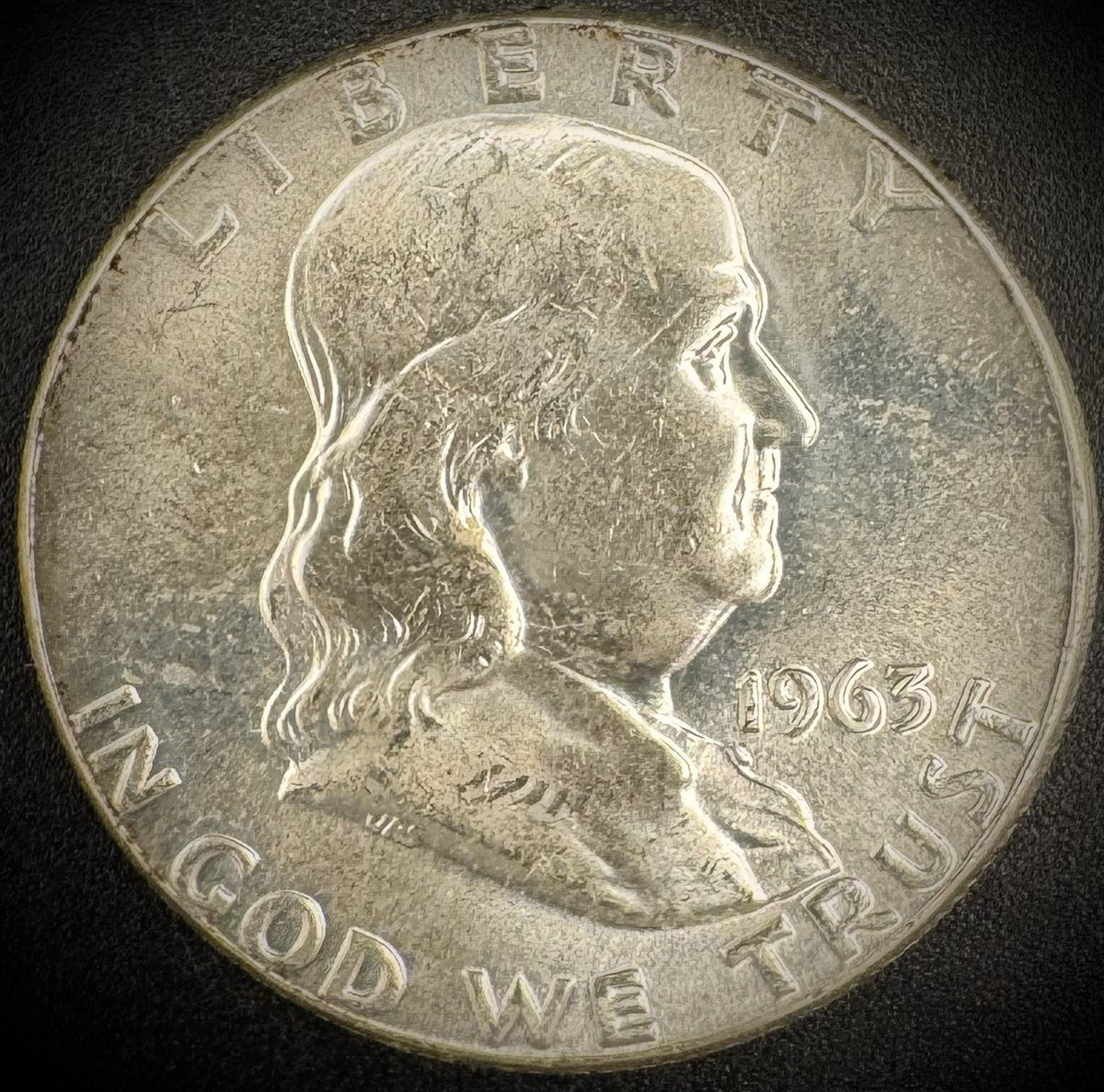 1963 P D Franklin Half Dollar BU Brilliant Uncirculated Lot of 2 90% Silver2