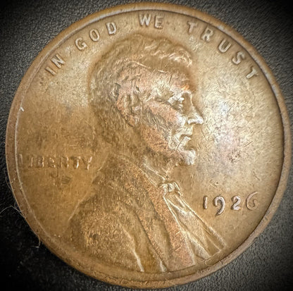 1926 Lincoln Wheat Penny Cent0