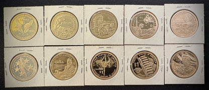 2016-2025 S Sacagawea Dollar GEM PROOF DEEP CAMEO Set Lot Of 10 Coins1