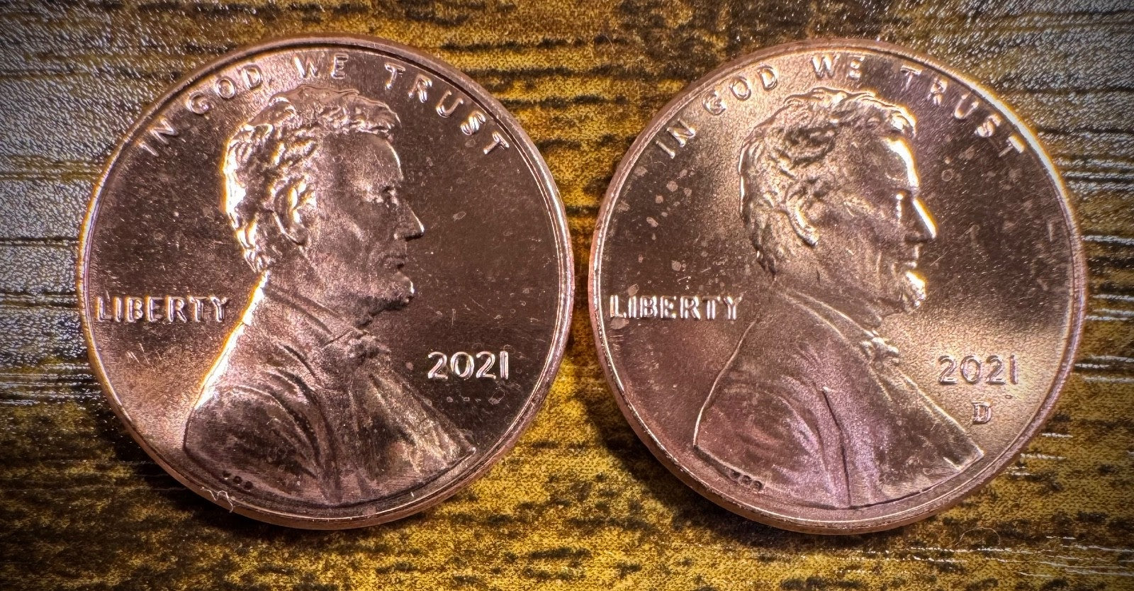 2021 Lincoln Shield Cent P D Uncirculated BU 2 Coin Lot From Original Rolls0