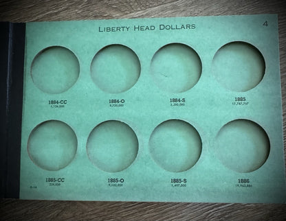 Never Used Vintage Meghrig Morgan Dollars 1878-1921 G-16 G-17 G-18 Albums Empty6