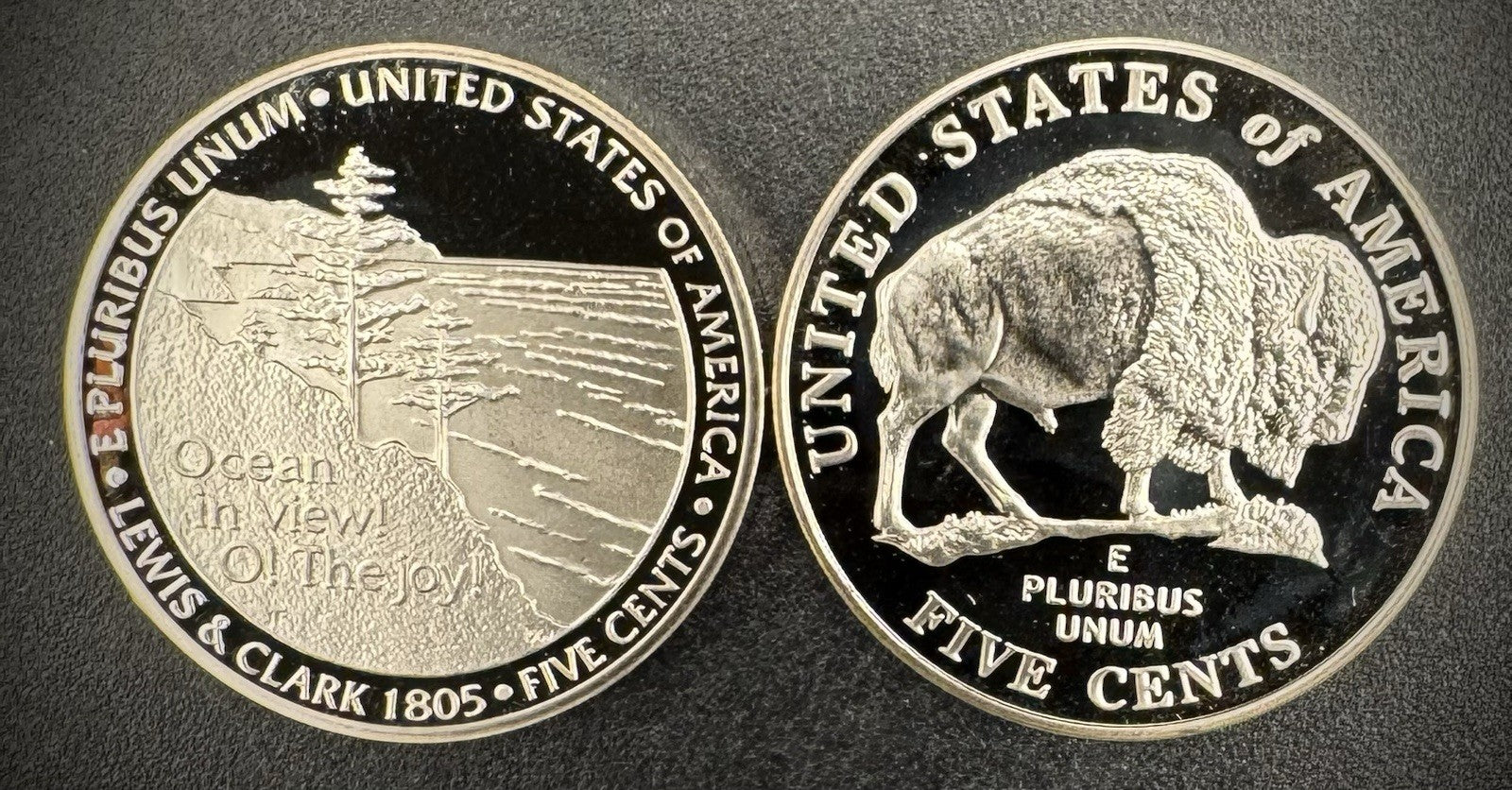 2005-S Jefferson Nickel GEM PROOF DEEP ULTRA CAMEO Westward Journey 2 Coin Set1