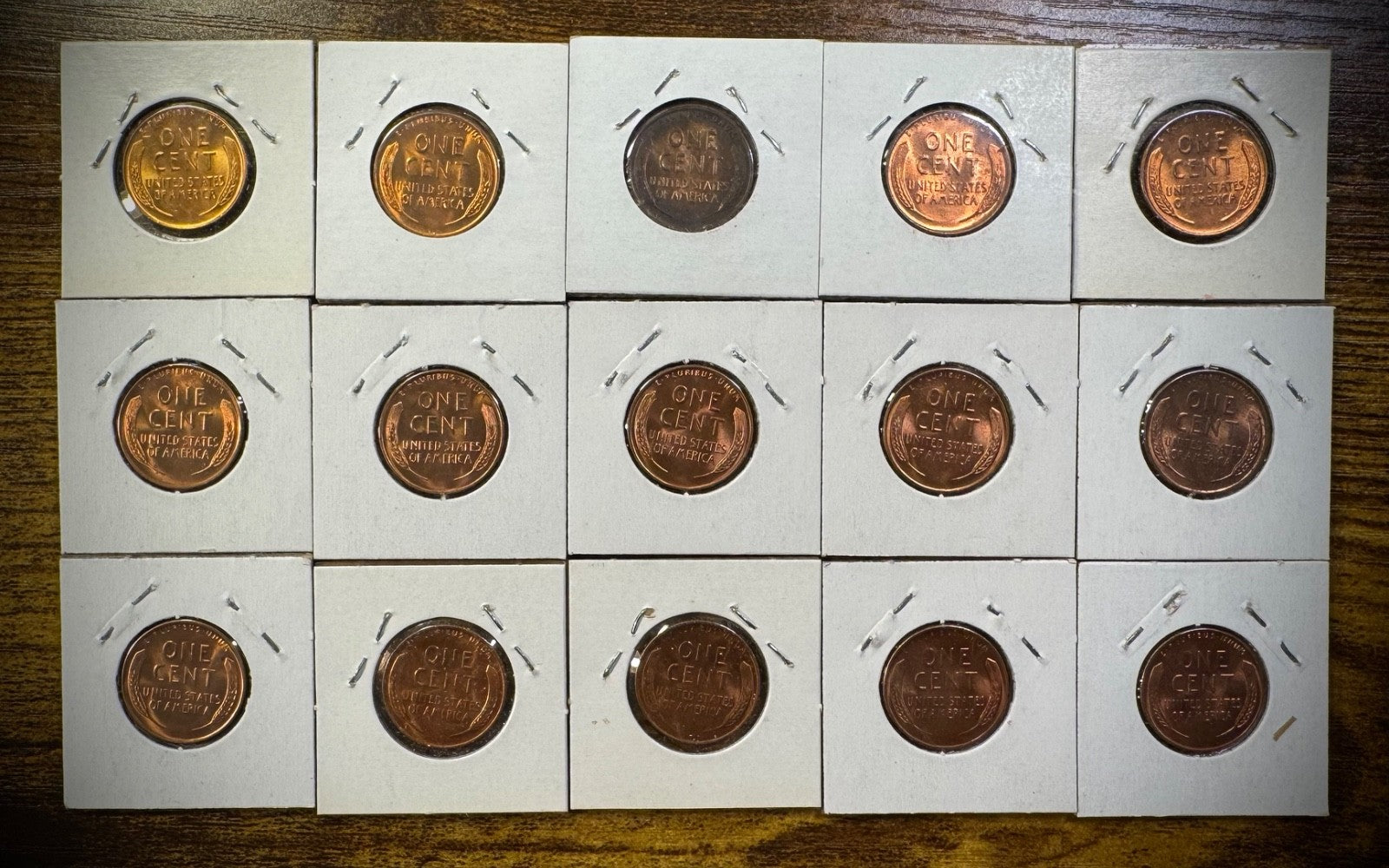 Lincoln Wheat Cent 1945-S 1950-S 1951-D 1953-D 1954-D&S 41 Coin Overstock Lot10